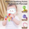 Manhattan Round Soft Silicone Hand Grab Ball Rattle Infantil Chewable Toddler Teeth Soothing Baby Sensory Toy Newborn Gift