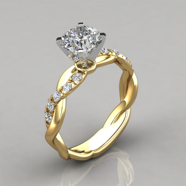 794c5ce094f075a5 DIWENFU 14K Rose White 1 Carat FL for Female Sier Gemstone 14 K Gold Jewelry Diamond Ring Box