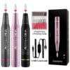 YOKEFELLOW Drill 30000RPM Professional Electric Nail File Kit for Acrylic Gel Nails Manicure Pedicure Home Use