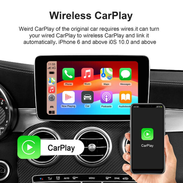 New Smart CarPlay Ai Box Android 13 TV Box Wifi Wireless Android Auto Built-in Play Store For Netflix YouTube OEM CarPlay Cars