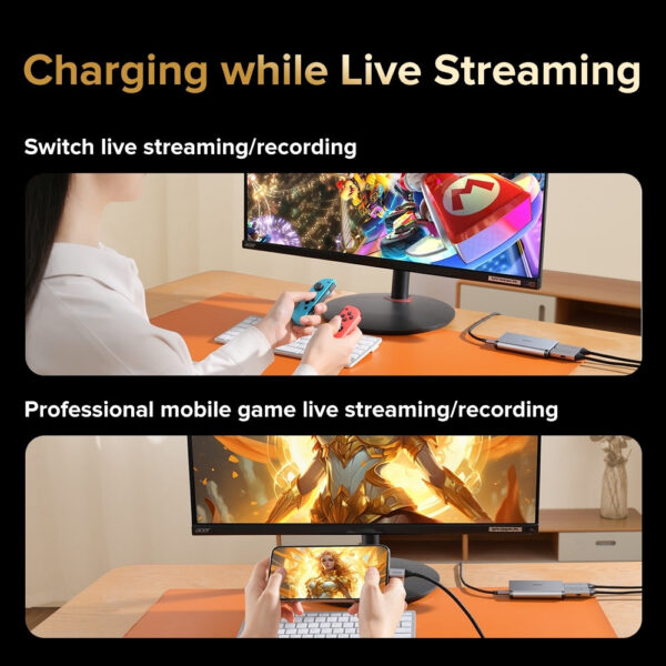 Llano 4K Audio Card, USB 3.0 HDMI Video Capture Device, Full HD 1080P for Game Recording, Live Streaming