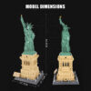 795f1b75203608d9 WG5227 1577Pcs Bricks 1/ 1 World Architecture Liberty Statue Model Building Blocks/Plastic Toys For Kids Adult boys Gift