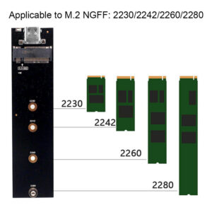 79631d1c047a19ab Gen 2 To M.2 NVME Adapter NGFF B+M Key Converter Board SATA/NVME to USB 3.1 Riser Card for 2230-2280 M2 SSD