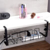 7964849658e2a35e Under Table Rack Metal Cable Management Tray Home Office Desk Wire Organizer No Punching Kitchen Storage Accessories