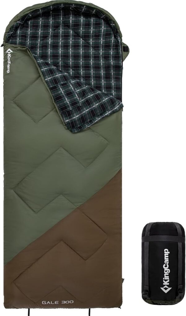 796a1c6e655de979 KingCamp Outdoor Sleeping Bag Warm Portable Lightweight 3-4 Seasons Camping Sleeping Bag 300g/400g Filling for Adults