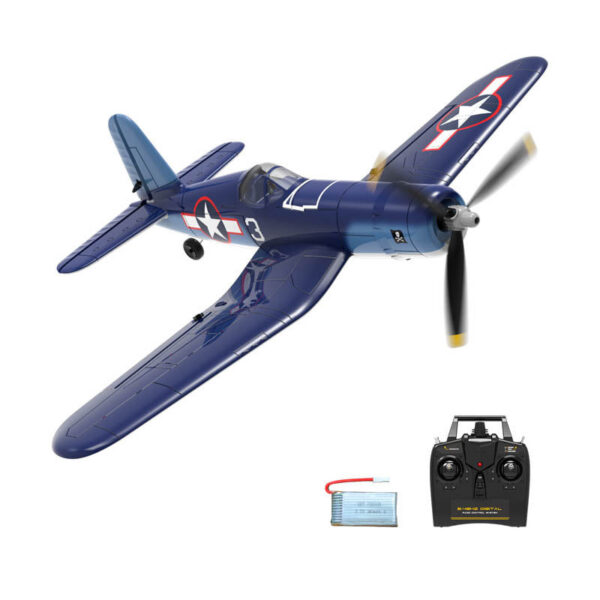 796e0c2099a88dd0 New F4U Corsair RC Plane 2.4Ghz 4CH 400mm Wingspan One-Key Aerobatic RTF Remote Control Aircraft Toys Gifts for Children