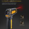 Digital Infrared Thermometer Laser Temperature Meter Non-contact Pyrometer Imager Hygrometer IR Termometro Color LCD Light Alarm