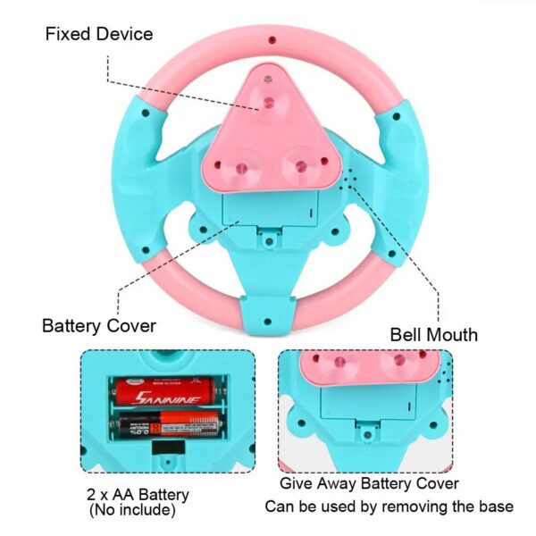 79785cb9b83dbc6a Simulate Car Copilot Steering Wheel Eletric Baby with Sound Kids Musical Educational Stroller Driving Vocal Toys
