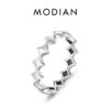 79805f3f8aa4887f MODIAN 925 Sterling Silver Daily Retro Lock Eternity Bands Rings Vintage Stackable Party Fine Jewelry For Women Accessories