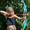 7980d3b2c6102e47 Bow and Arrow Set, LED Light Up Archery Toys Set for Kids Ages 4-8 8-12, with 10 Suction Cup Arrows, Target & Quiver, Boys