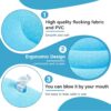 798b7482c18ac604 Maitys 5 Pieces Inflatable Travel Pillow Portable Compact Air Pillow Flocked Fabric Backpacking for Camping Hiking Home Office Sleeping Neck Head Lumbar Support(13.39 x 8.66 Inches,Gray)