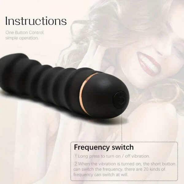 7997c8721f5b0f14 Wave Vibrator Female Masturbator Massage 20 Mode Adjustable Into Sex Toy Masturbation Stick Flirting Supplies