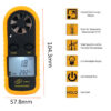 Digital Anemometer 0-30m/s Wind Speed Meter Mini Air Velocity Airw -10°C ~ 45°C Temperature Tester with LCD Backlight