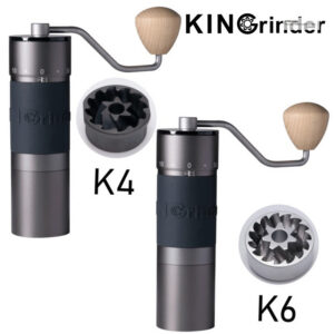 79a18bf7e7919ab8 Kingrinder K4 /K6 manual coffee grinder portable mill 420stainless 48mm stainless steel Titanium plating burr