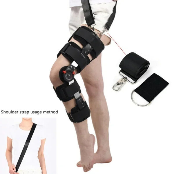 New Model Orthopedic Support Stabilizer After Surgery Adjustable Hinged Knee Brace Knee Joint Fixation Stretcher