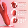 79bf74eff9bca3b2 Dildo Rabbit Toys-LOVENOTE G Spot Vibrator Massager for Women Clitoral Nipple Stimulation, 3 in 1 with 14 Vibration & 7 Tongue Licking Flapping, Adult Sex Toys (Red)