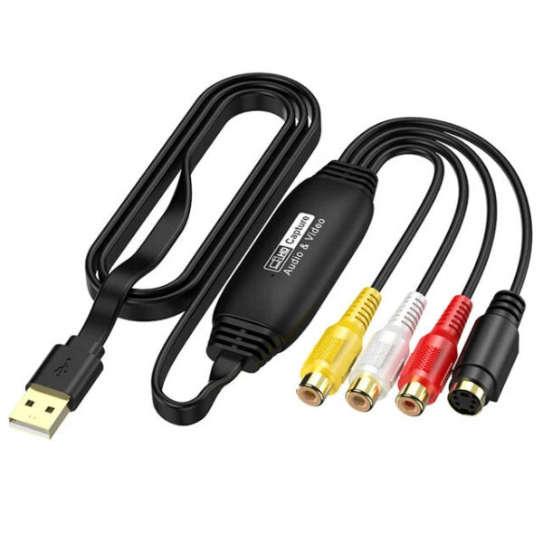 79d2472d0361b152 Card TV DVD VCR VHS Digital Converter USB To AV Video Capture Adapter for PC