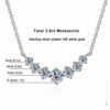 79fe2426de45bc52 Moissanite Necklace for Woman Wedding Fine Jewely with Certificates 925 Sterling Sliver Plated 18k White Gold Necklace