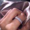14K White Natural Diamond Jewelry Bizuteria Gemstone for Women De Wedding 14 K Gold Anillos Mujer Ring