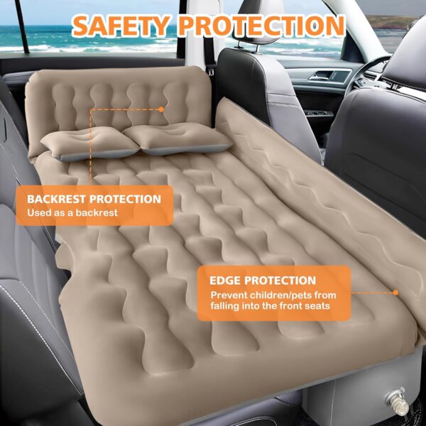 SUV Air Mattress Camping Bed - Car Mattress Back Seat Portable Foldable Car Air Bed SUV Sleeping Pad Car Bed Mattress for Sedan SUV Truck