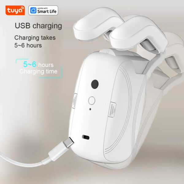 7a1840bd6b54a6d8 1PCS Tuya Smart Curtain Robot, Roman Rod Track, APP Control,Single/Double (Works With Tuya Gateway For Remote Control)