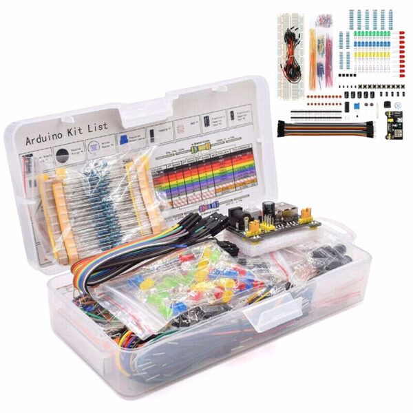 7a1b254a8da9f292 830Pcs/Box Project Starter For Arduino UNO R3 DIY Kit Electronic Component Set With Tie-points Breadboard