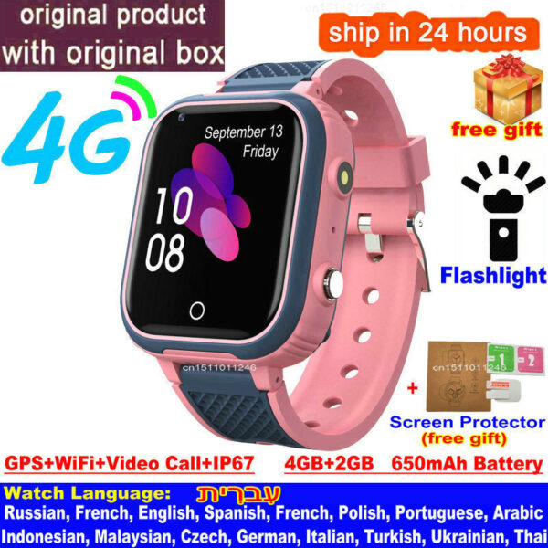 7a231f6aabacae13 LT21 4G Smart Kids GPS WIFI Video Call SOS IP67 Waterproof Child Smartwatch Camera Monitor Tracker Location Phone Watch