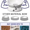 7a374eddec08804a Y YHY Cat Bowl Anti Vomiting, Raised Cat Food Bowls, Tilted Elevated Cat Bowl, Ceramic Pet Food Bowl for Flat Faced Cats, Small Dogs, Protect Pet's Spine, Dishwasher Safe