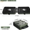 7a5133ddeb12358f 2 Burner Propane Camping Stove,Portable Folding Gas Stove for Camping with 17200 BTU,Two Adjustable Burners with Easy Carrying Handle&Inlet Gas Pipe,Outdoor Camp Stove for Camping Backpacking