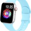 7a6bbf8d888efcdd TreasureMax Sport Band Compatible with Apple Watch Bands 38mm 40mm 41mm 42mm 44mm 45mm 49mm,Soft Silicone Strap Compatible for Apple Watch Series 9 Ultra 8 7 6 5 4 3 2 1 SE Men Women Grey 38/40/41MM
