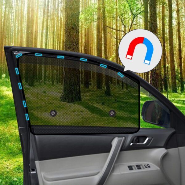 Ovege Shades Magnetic 2pcs Universal Car Screen Mesh Side Sun Shade Automotive W