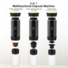 NEW 3-in-1 Capsule Powder Travel Wireless Electric Portable Espresso hine for Home Camping Coffee Maker