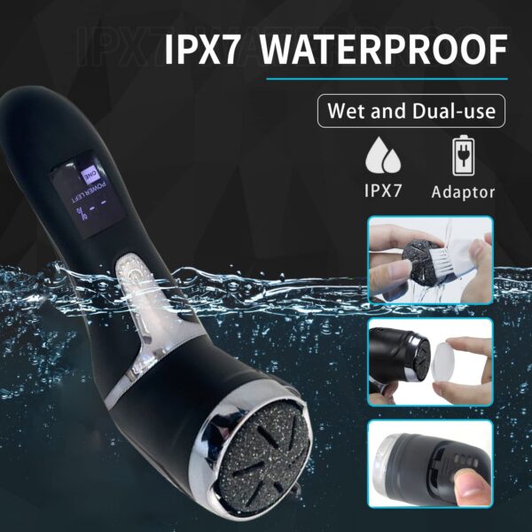 Rechargeable Rasp Electric Pedicure Foot Sander IPX7 Waterproof 2 Speeds to Eliminate Feet Dead Skin and Calluses