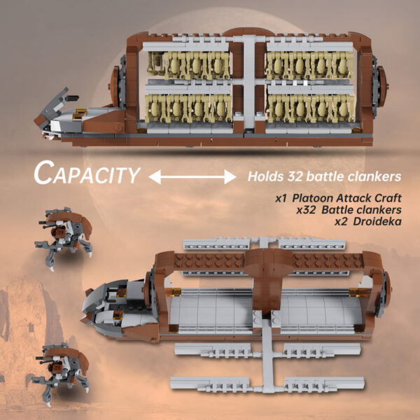 BuildMoc Space Movie War Platoon Attack Building Blocks Set hine and DestRobot Bricks Toys For Children Birthday Gifts