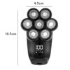 7a93bc11793d15bd Electric Shavers 5 In 1 7D Men's Rechargeable Bald Head Shaver 7 Floating Heads Beard Nose Ear Hair Trimmer Razor Clipper Brush 221025