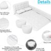 7aa884e6293d4fd6 Car Bed SUV Air Mattress, Car Air Mattress with Electric Air Pump, 2 Inflatable Pillows and 2 Footrests for Back Seat, Trunk Sleeping - Upgraded -Thickened Camping,White