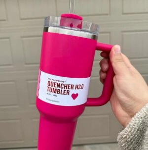 7aafc8933a0992eb US STOCK 40oz Quencher Tumblers Black Chroma Parada Co-Branded Flamingo Chocolate Gold Valentines Day Gift Cups with Silicone handle Lid And Straw Car mugs 0221