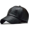 7ac28423f1f62af2 Pu Leathe Letter Printing Baseball Caps Spring and Autumn Outdoor Adjustable Casual Hats Sunscreen Hat