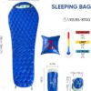 7ac2914cc1f5c381 Ultralight Down Sleeping Bag for Adults, 1.92lbs 32-55F 650 Fill Down, Lightweight Compact Mummy Backpacking Sleeping Bag for Outdoor Camping and Hiking, Compressible -MFH500