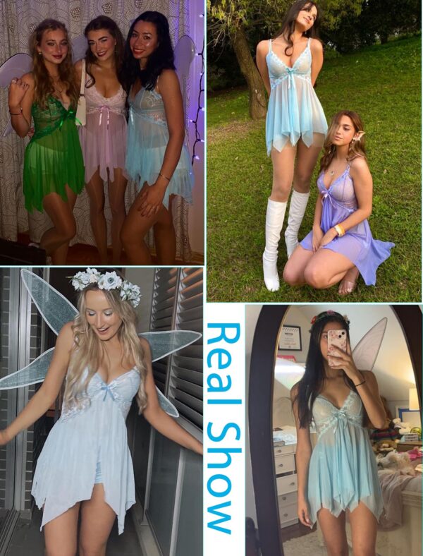 Avidlove Lingerie for Women Lace Babydoll Sleepwear Boudoir Outfits Plus Size Langeray XS-5XL