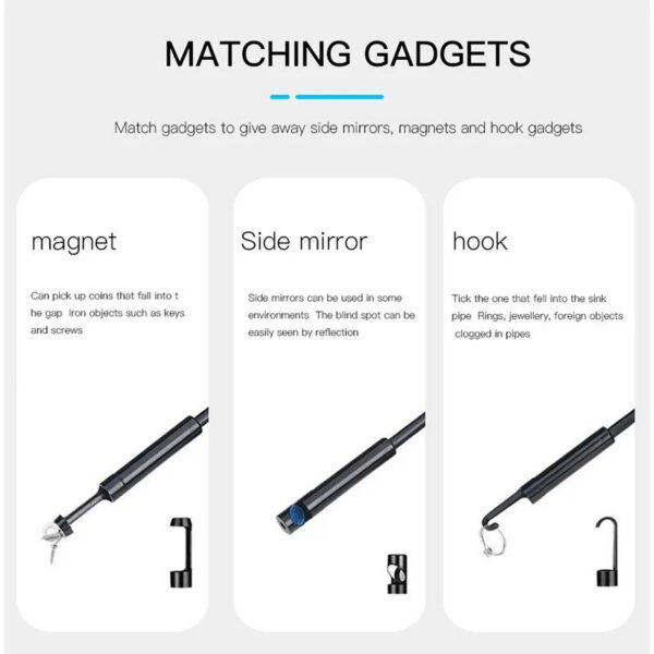 Wireless Endoscope 1080P Single & Dual Lens WiFi Borescope Inspection Waterproof Snake Pipe Camera For Android IOS