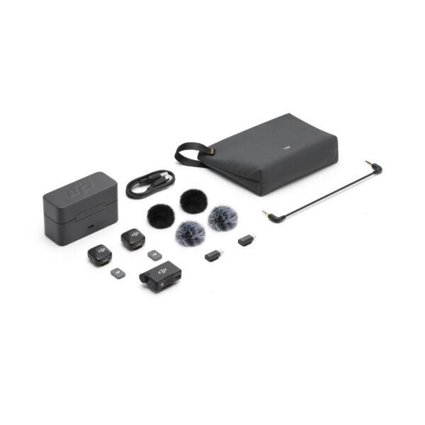 7adc1c67b44ddc91 DJI Mic Mini Wireless Microphone 48-Hour Operation w/ Case Two-Level Active Noise Cancelling
