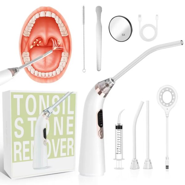 7b12ac4c4b7aa7c0 Electronic Vacuum Tonsil Stone Remover Kit with 5 Suction Modes 10in1 Tonsil Stone Cleaner Mouth Cleaning Tool Oral Fresh Care