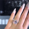 7b16ac6b1e28ac6c choucong Promise Ring sterling Sier Cushion cut 3ct Diamond Engagement Wedding Band Rings For Women men Jewelry