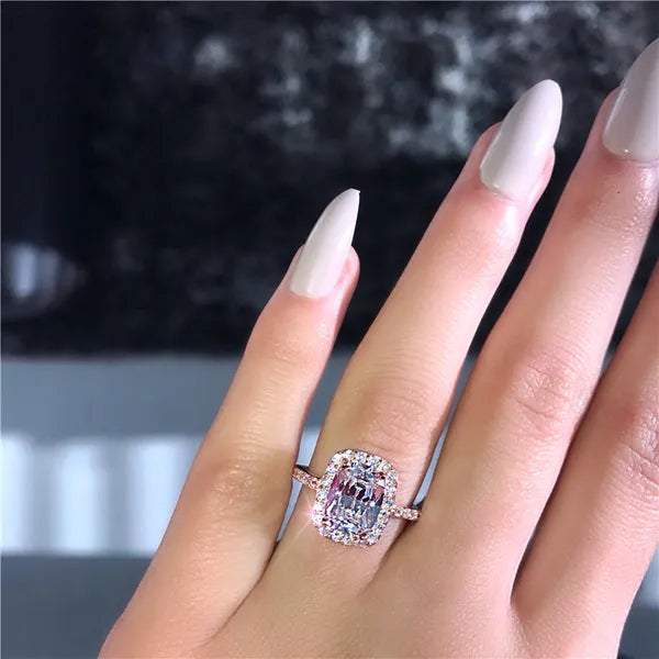 7b16ac6b1e28ac6c choucong Promise Ring sterling Sier Cushion cut 3ct Diamond Engagement Wedding Band Rings For Women men Jewelry