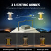 Naturehike Moon Court Camping Lamp Portable Outdoor Atmosphere Lighting Ultralight Tent Lantern Long Life Hanging Lamp