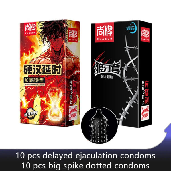 7b311b3979636ab6 Strong Man Long Lasting Condoms For Men 7mm 7 Times Thick Condom Reduce Sensitive Delayed Ejaculation Penis Cock Sleeve Sex Toys
