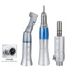 Dental Low Speed Handpiece Kits 203C 2/4 Hole Air Motor Contra Angle Straight Handpiece Dentists Equipment Tools