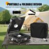 Portable Folding Camping Stove - 2-Burner Propane Camp Stove with Push-Button Instant Ignition,Adjustable Stove with Carry Bag & Handle for Outdoor Tailgating, Backyard BBQ Camping Essentials,Gifts