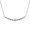 Smyoue Total 1.1ct All Moissanite Necklace for Women Sparkling Lab Diamond Pendant Jewelry 100% S Sterling Sier GRA
